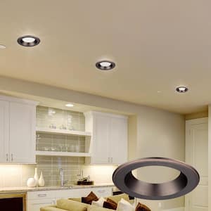 4 in. Bronze Recessed Can Light LED Trim Ring