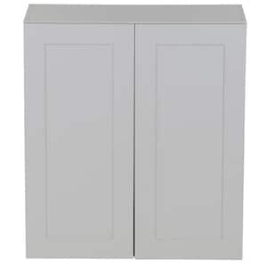 Cambridge Gray Shaker Assembled Wall Kitchen Cabinet (27 in. W x 12.5 in. D x 30 in. H)