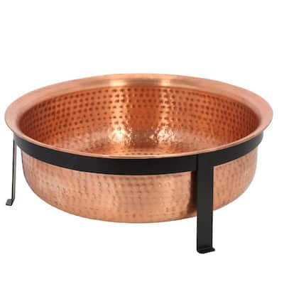 Copper Fire Pits Outdoor Heating, Extra Large Copper Fire Pit