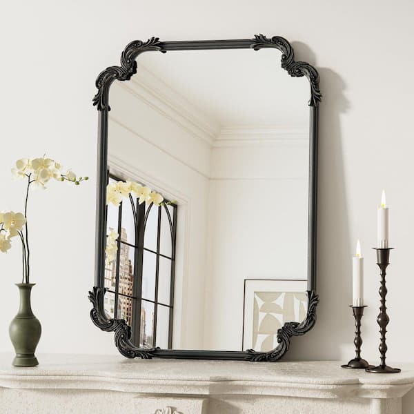KeonJinn 22 in. H x 30 in. W Framed Rectangular Vintage Mirror
