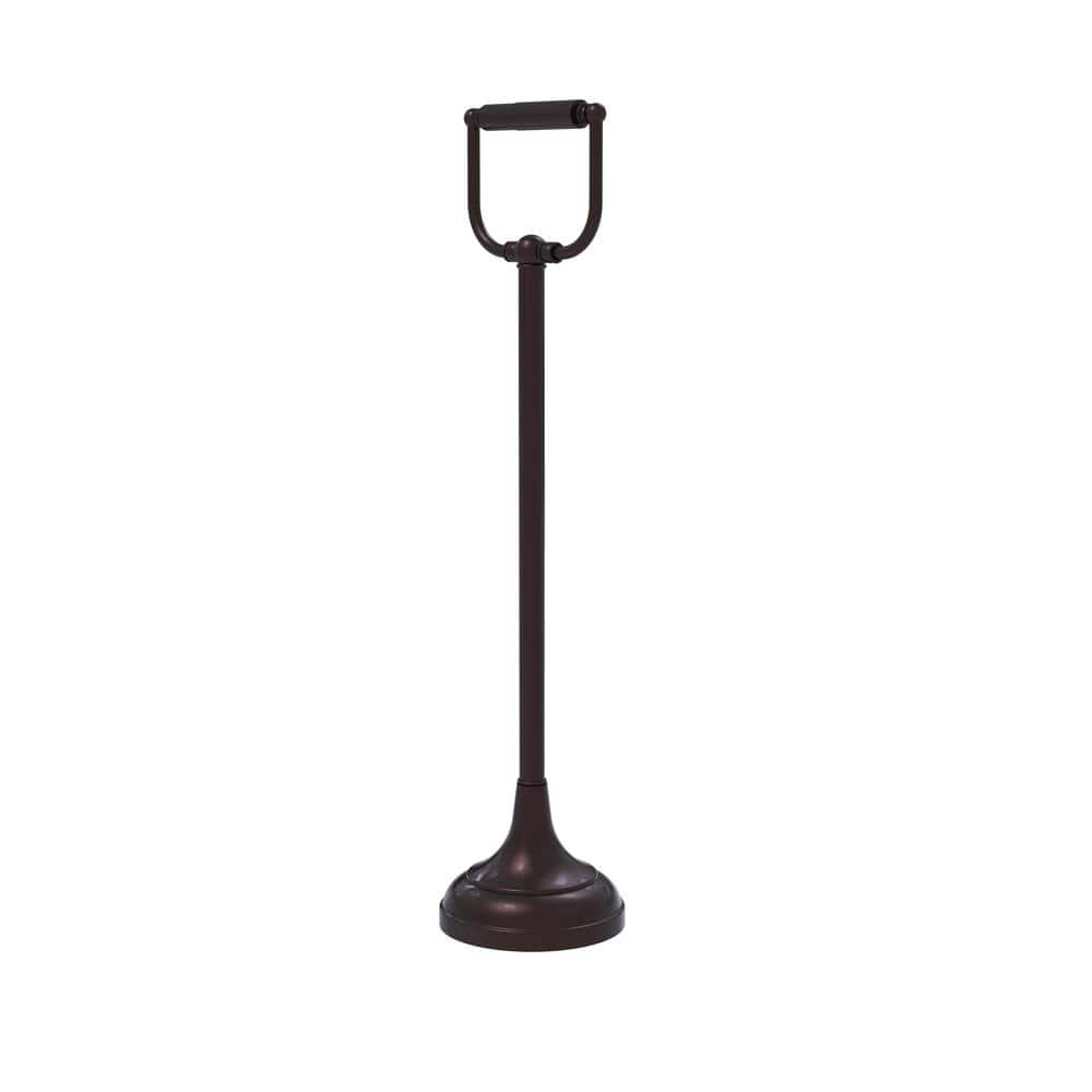 Antique Bronze Freestanding Brass Toilet Tissue Holder