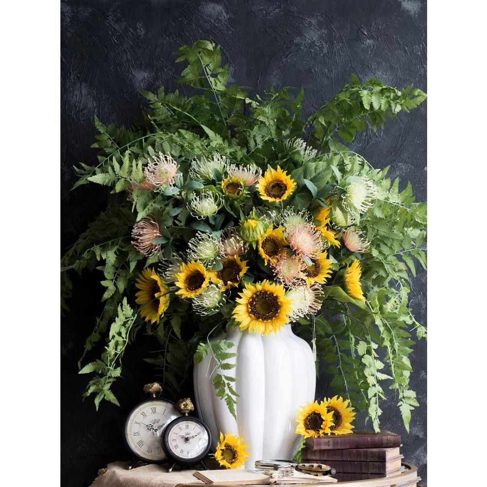 Lush Green Faux Fern 46" Decorative Outdoor Bush