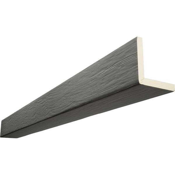 Ekena Millwork Endurathane 8 in. H x 4 in. W x 14 ft. L Rough Sawn Slate Faux Wood Beam