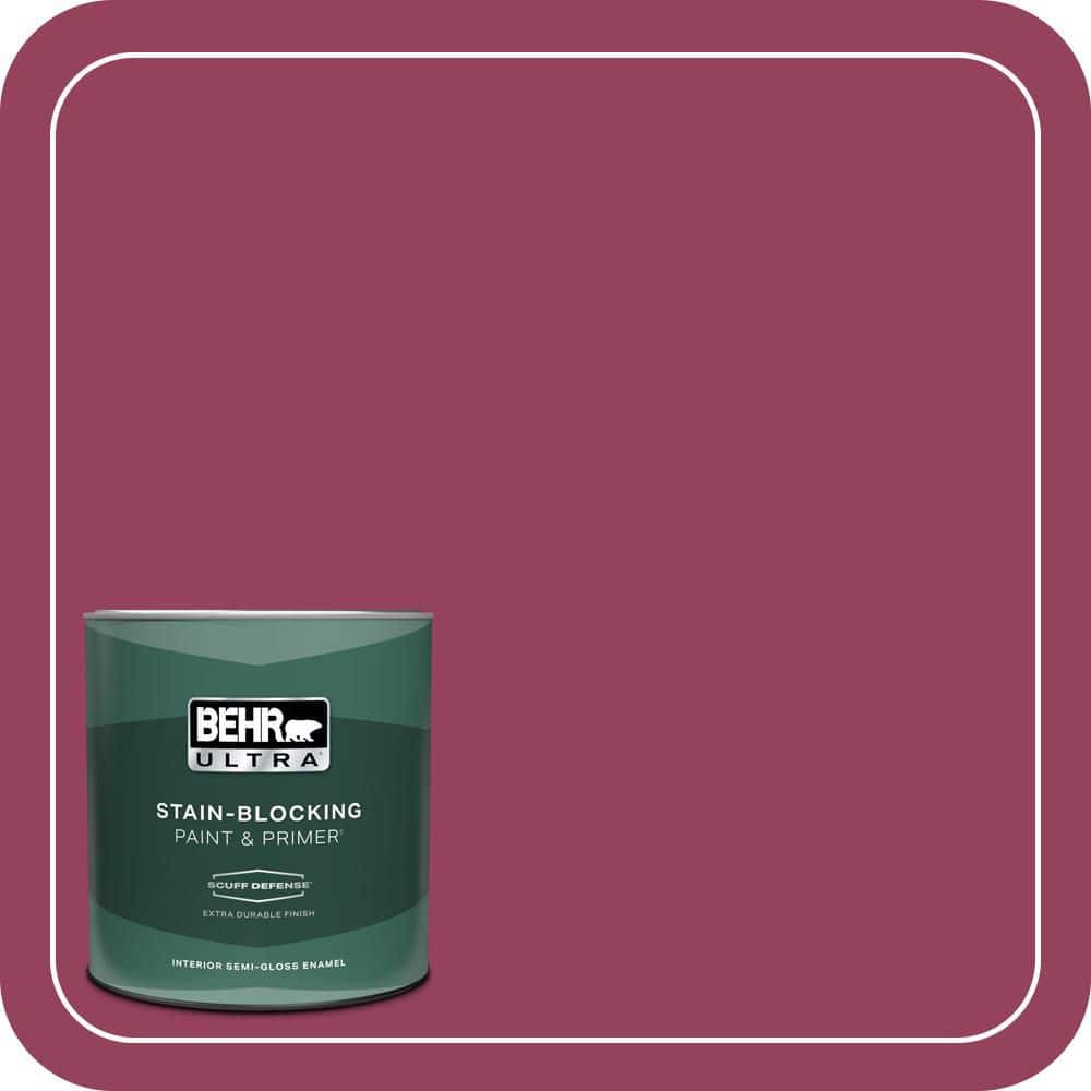 1 qt. #110B-7 Raspberry Pudding Extra Durable Semi-Gloss Enamel Interior Paint & Primer price history on PriceWatchPro