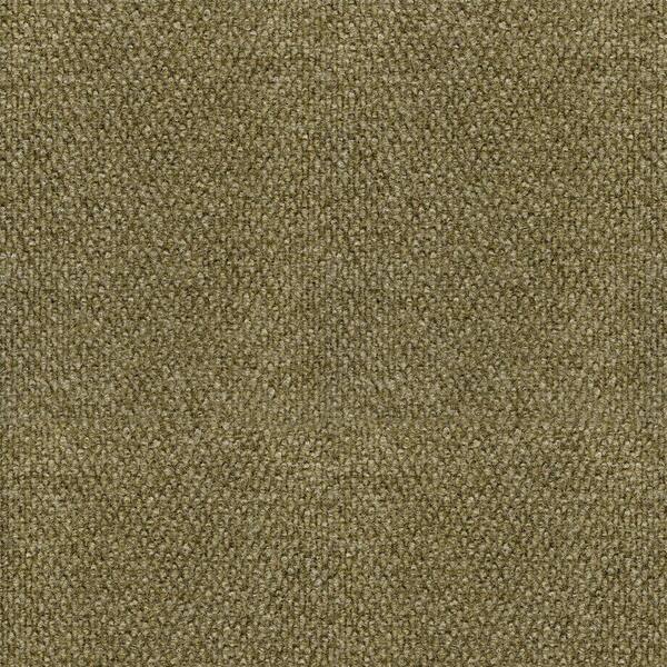 Unbranded Hobnail Fleck Bark/Cream 18 in. x 18 in. Carpet Tile, 16 Tiles-DISCONTINUED