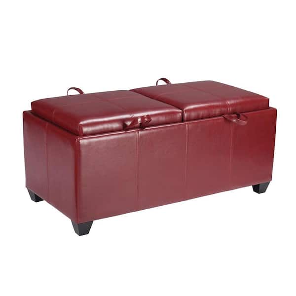 OSPdesigns Red Ottoman