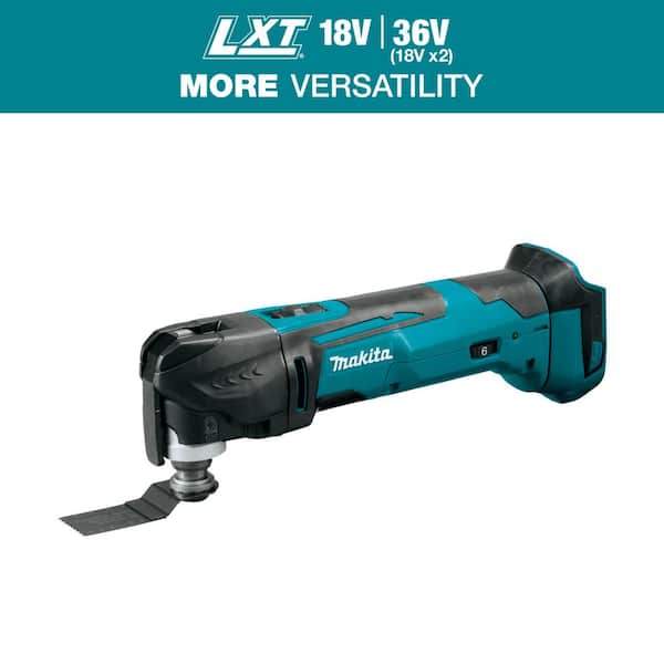 Makita 18V LXT Lithium-Ion Cordless Variable Speed Oscillating Multi-Tool (Tool-Only) With Blade and Accessory Adapters