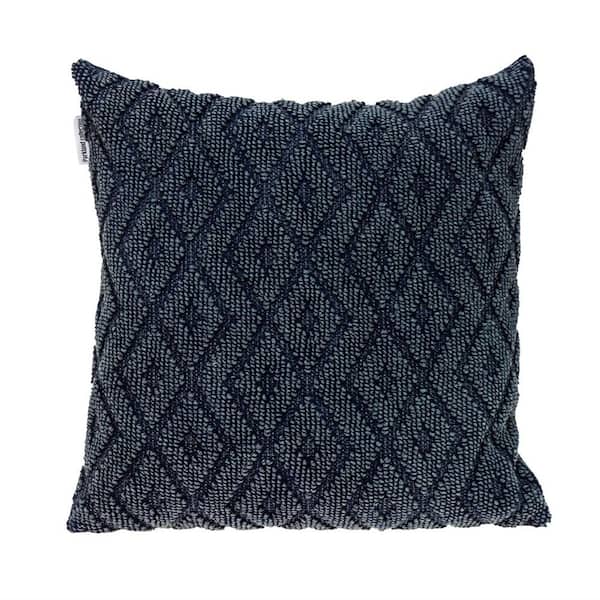 Sorrel Transitional Navy Throw Pillow