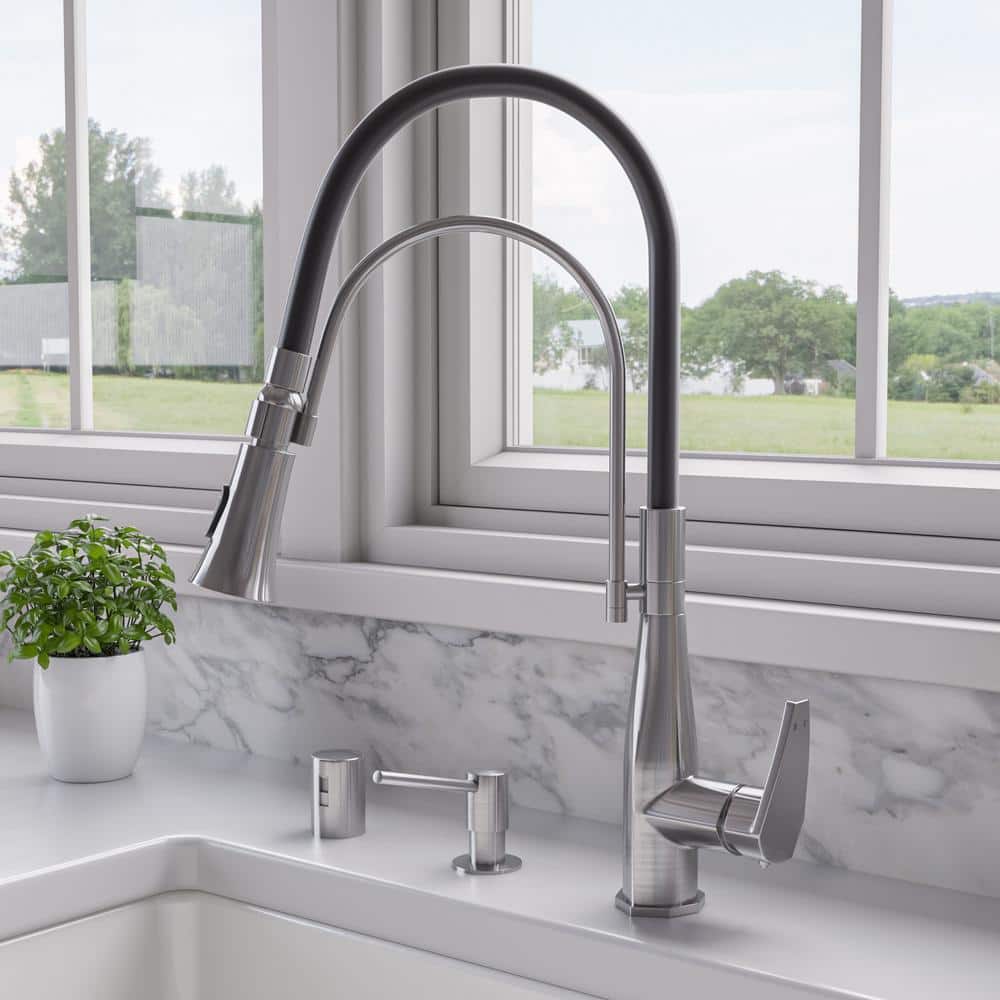 Polished Chrome Dishwasher Air Gap Cover and Tube