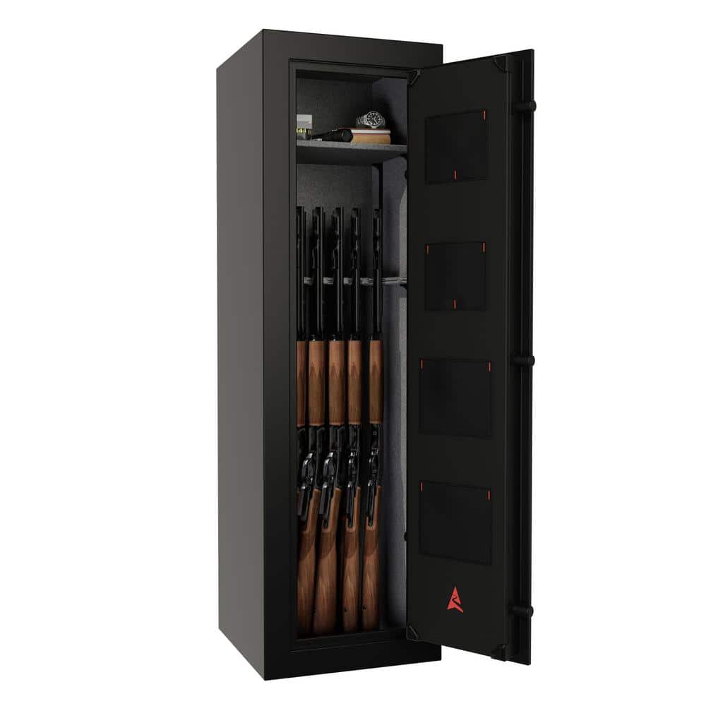 Black Fireproof Digital Gun Safe with Dual Lock System