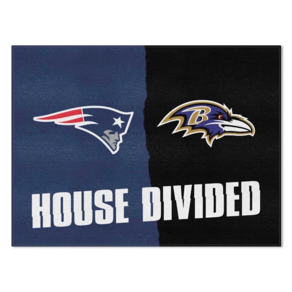 NFL Patriots / Ravens Doormat 3 ft. x 4 ft. Area Rug