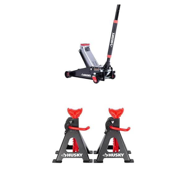 3 Ton Garage Jack and 3 Ton Jack Stands Combo
