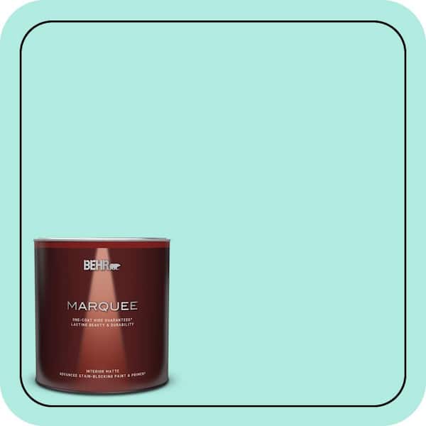 BEHR MARQUEE 1 qt. #MQ4-23 Aloha One-Coat Hide Matte Interior Paint & Primer