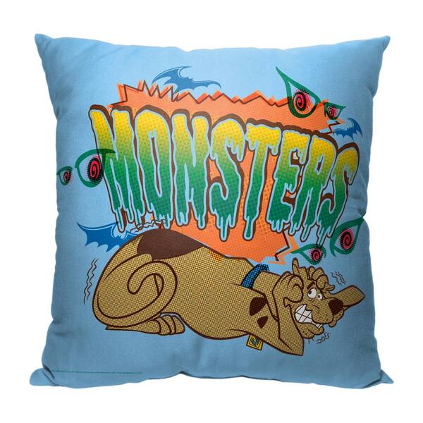 Scooby Doo Monsters Printed Multi-Colored Throw Pillow