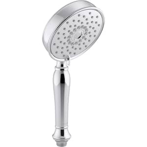 Bancroft 3-Spray 5.2 in. Triple Wall Mount Handheld Shower Head in Polished Chrome