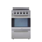 Unique Appliances Prestige 24 in. 2.3 Cu. ft. Electric Range with Convection Oven in Stainless Steel, Silver