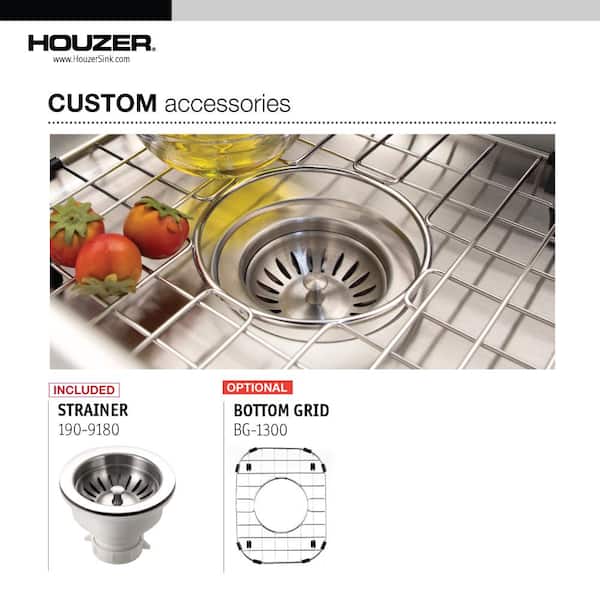 Club Series Undermount Stainless Steel 13 in. Single Bowl Kitchen Sink in Lustrous Satin Club Series Undermount Stainless Steel 13 in. Single Bowl Kitchen Sink in Lustrous Satin