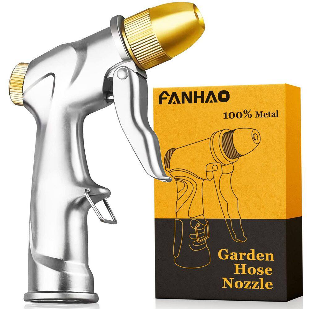 Upgraded Heavy Duty Metal Garden Hose Nozzle, 4 Spray Modes for Watering Plants Lawn, Car Washing price history on PriceWatchPro