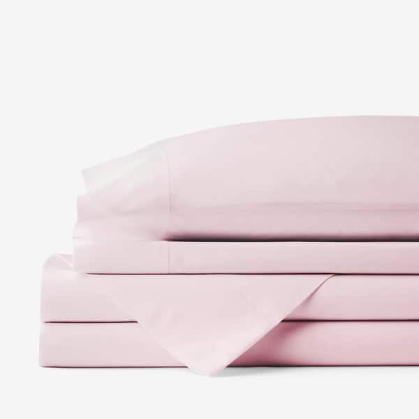 The Company Store Company Cotton 3-Piece Shell Solid 300-Thread Count Cotton Percale Twin Sheet Set