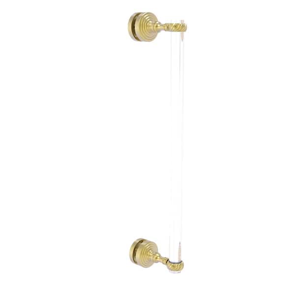 Allied Brass Pacific Grove Collection 18 Inch Single Side Shower Door Pull with Twisted Accents in Satin Brass