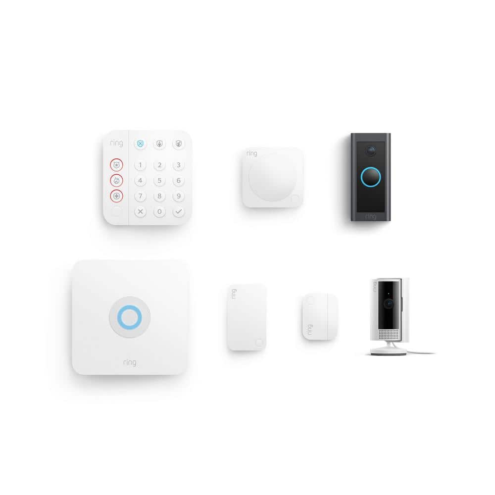 Ring Alarm Kit 2nd Gen (5-Pack) with Wired Video Doorbell with