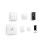 Alarm Kit 2nd Gen (5-Pack) with Wired Video Doorbell with Indoor Cam 2nd Gen, White