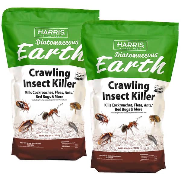 Harris 64 oz. Diatomaceous Earth Crawling Insect Killer (2-Pack)