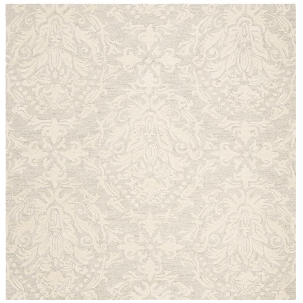 Blossom Sage/Ivory 4 ft. x 4 ft. Geometric Diamond Floral Square Area Rug price history on PriceWatchPro