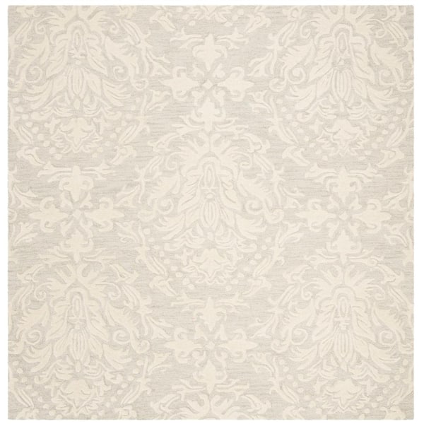 SAFAVIEH Blossom Sage/Ivory 6 ft. x 6 ft. Square Floral Area Rug