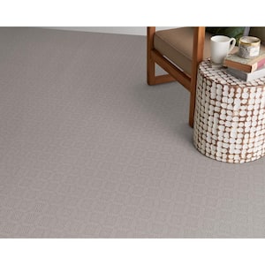 Desert Springs - Smoke - Gray 13.2 ft. 33.94 oz. Wool Pattern Installed Carpet