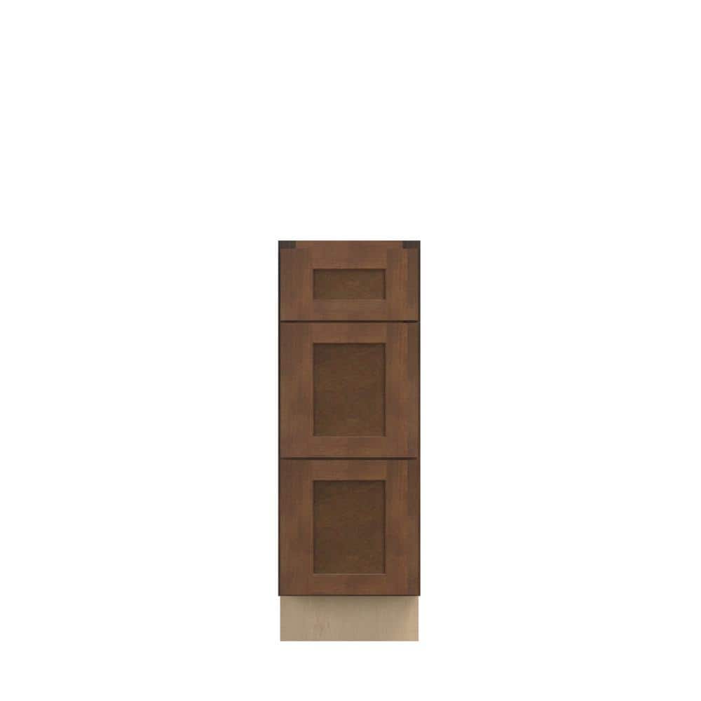 Amherst Shaker 12 in. W x 34.5 in. H x 21 in. D in Walnut Plywood Assembled Bath Drawer Base Cabinet price history on PriceWatchPro