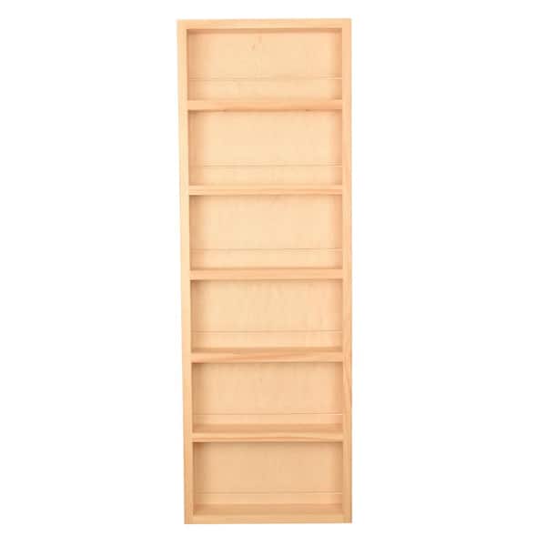 3.5 in. x 11 in. x 42 in. Malibu Unfinished Wood Spice Rack