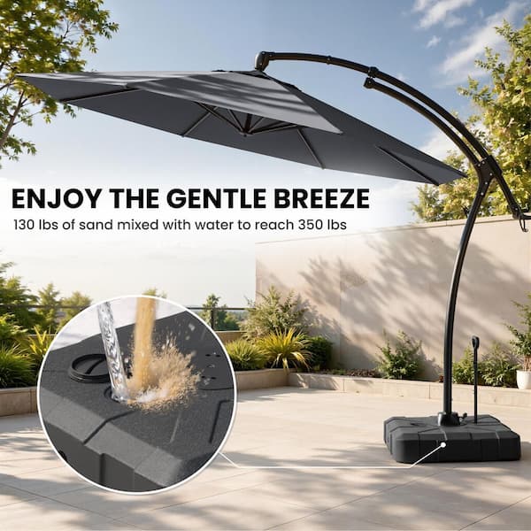 Crestlive Products 11 ft. Octagon Outdoor Offset Umbrella w/350