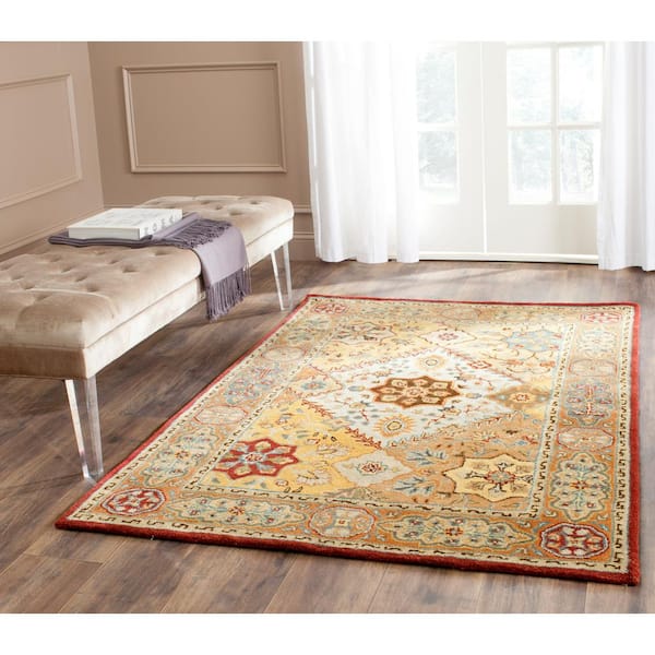 Persian Legend Red/Rust Doormat 2 ft. x 3 ft. Border Area Rug