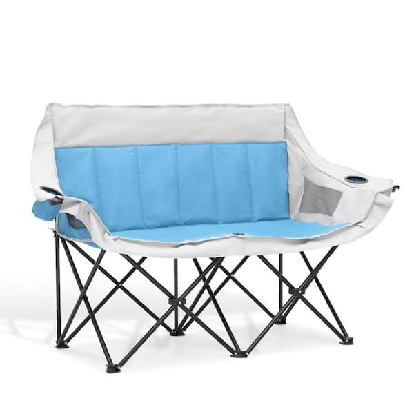 Butterfly Chair, Oversized Thick Padded Comfy Camping Chairs Portable Folding Chair 400 lbs. Heavy Duty Seat Khaki