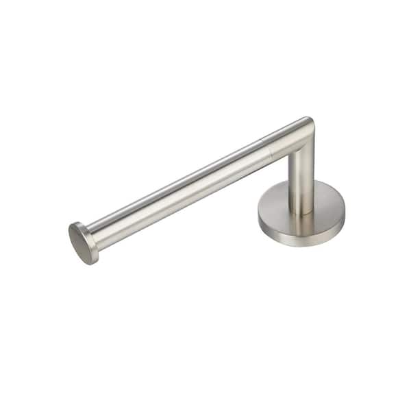 Arcadia 6.8 in. Wall Mounted Toilet Paper Holder Satin Nickel