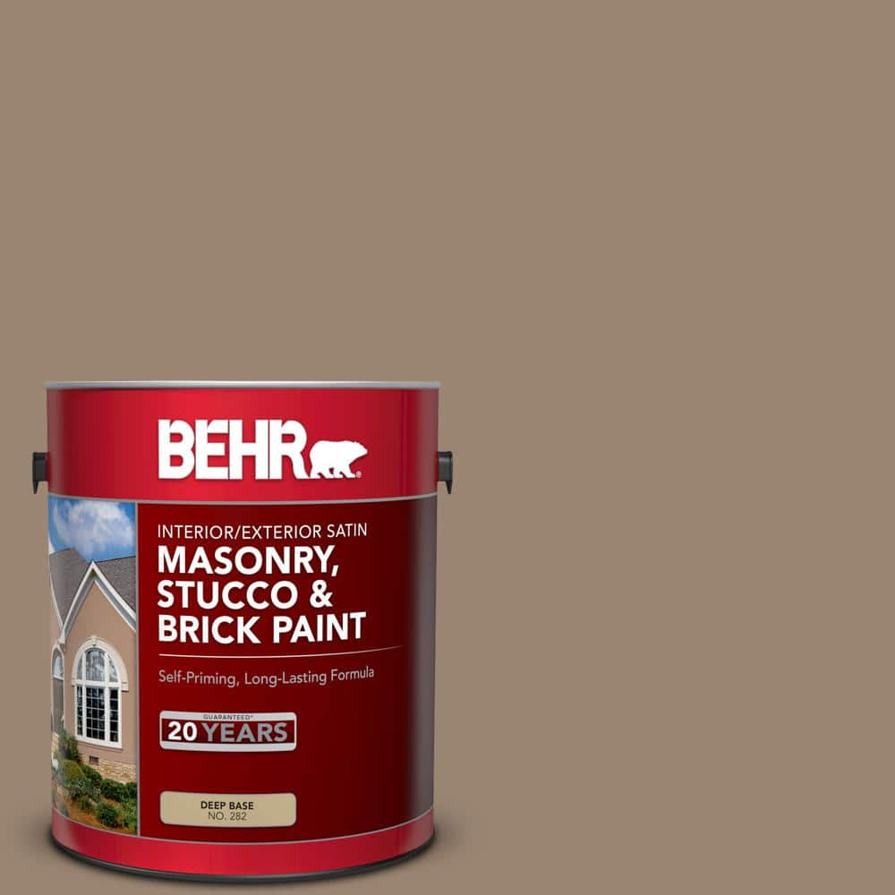 BEHR 1 gal. #SC-153 Taupe Satin Interior/Exterior Masonry, Stucco