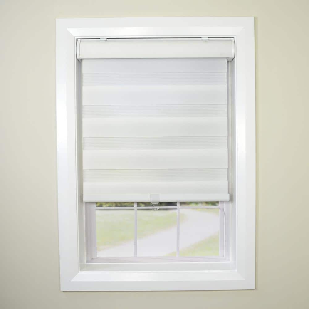 Cordless Black Zebra Privacy Shade 33in x 72in