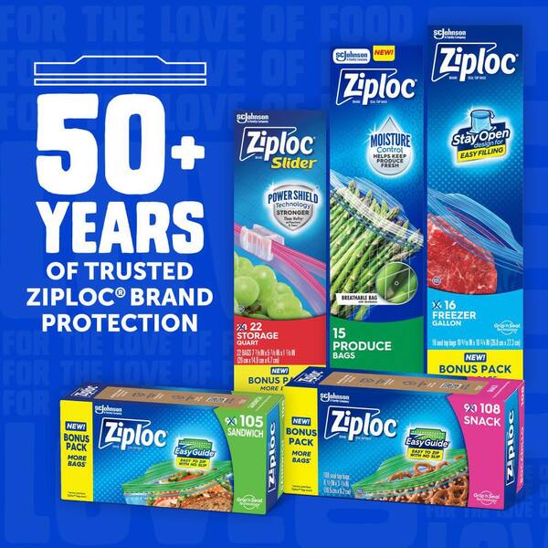 Ziploc Plastic Freezer Bags (28-Pack) 00382 The Home Depot