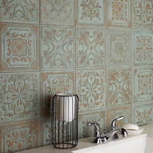 Fitz Green 8 in. x 8 in. Ceramic Wall Tile (9.9 sq. ft./Case)
