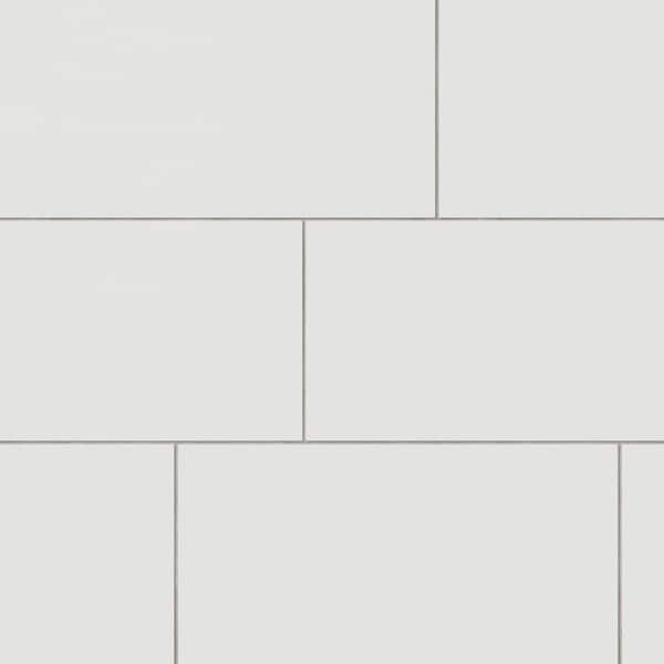 Corso Italia Solid White 12 in. x 22 in. Ceramic Wall Tile (16.47 sq. ft./Case)