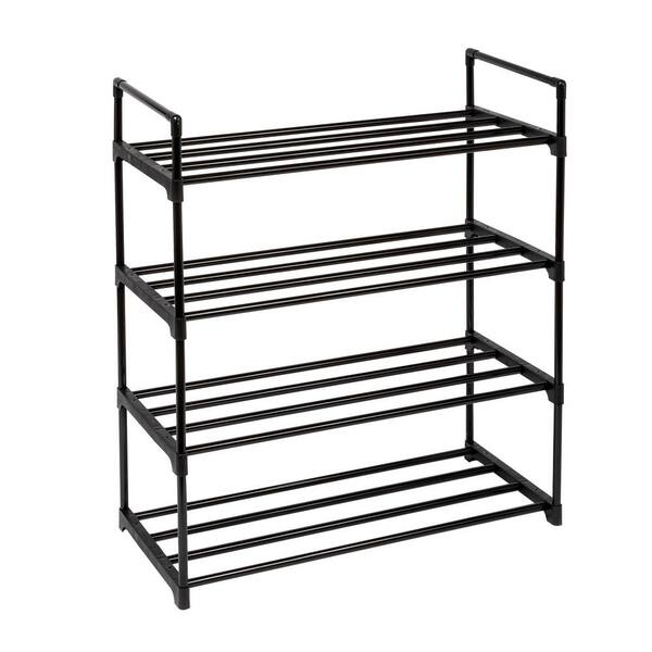 shoe shelf black