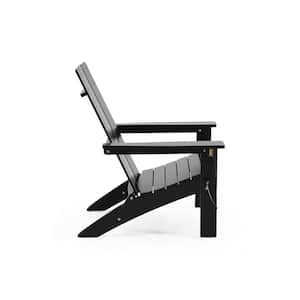 Zuma Black Folding Wood Adirondack Chair