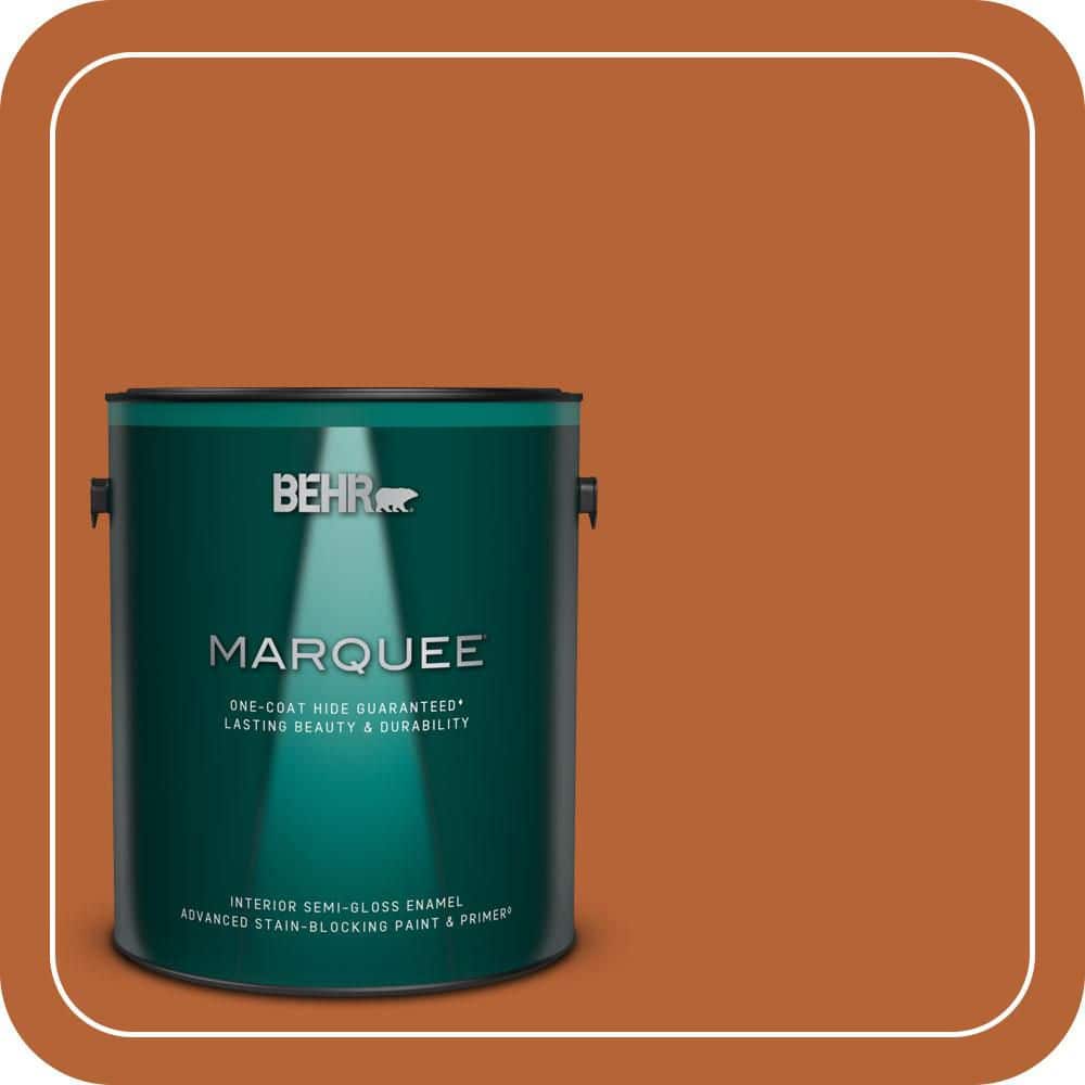 1 gal. #250D-7 Caramelized Orange Semi-Gloss Enamel Interior Paint & Primer price history on PriceWatchPro