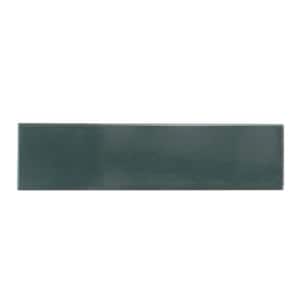 Arte Green 1.97 in. x 7.87 in. Glossy Ceramic Subway Wall and Floor Tile (5.38 sq. ft./case) (50-pack)