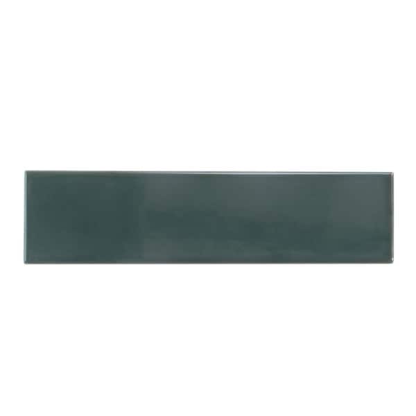 Apollo Tile Arte Green 1.97 in. x 7.87 in. Glossy Ceramic Subway Wall and Floor Tile (5.38 sq. ft./case) (50-pack)