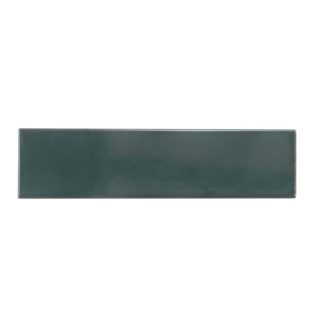 Arte Green 1.97 in. x 7.87 in. Glossy Ceramic Subway Wall and Floor Tile Sample (0.14 Sq. ft./case) (1-pack) price history on PriceWatchPro