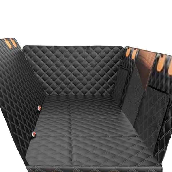 Unbranded Large Hard Bottom Dog Car Seat Cover with Mesh Window, 52 x 24.5 in.