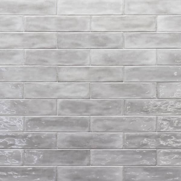 Rustico Gris 3 in. x 12 in. Glossy Ceramic Rectangular Wall Tile (10.763 sq. ft. /Case)