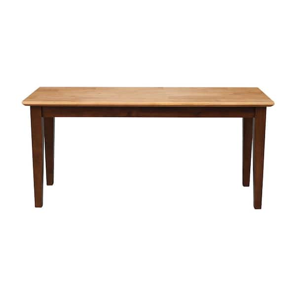 International Concepts Cinnamon & Espresso Bench